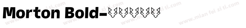 Morton Bold字体转换
